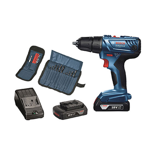 Bộ combo Máy khoan vặn vít dùng pin Bosch GSR 180-LI